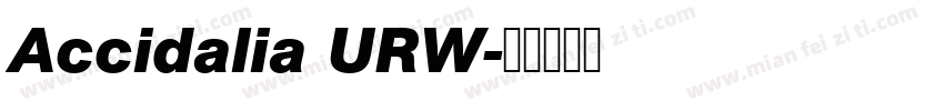 Accidalia URW字体转换